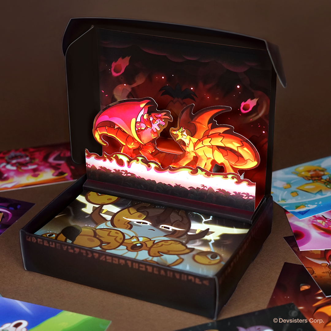 CookieRun: OvenBreak Dragonkind Pop-Up Postcard Set